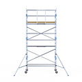 Alumexx Rolsteiger Alumexx Light 90x250 6,2m werkhoogte tegen de gevel