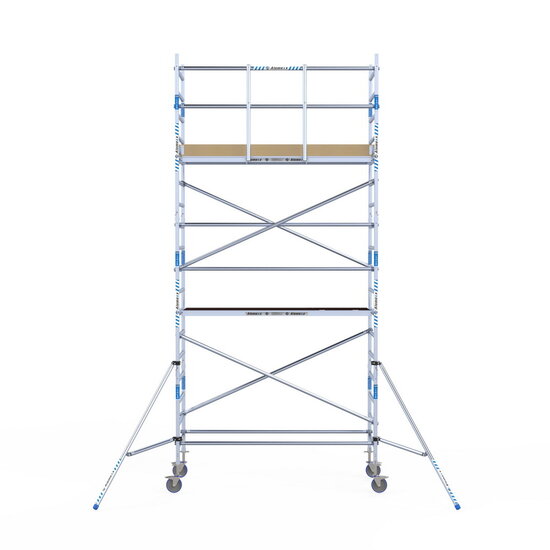 Alumexx Rolsteiger Alumexx Light 90x250 6,2m werkhoogte tegen de gevel