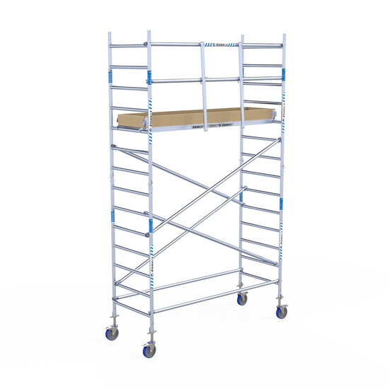 Alumexx Rolsteiger Alumexx Light 90x250 5,2m werkhoogte tegen de gevel