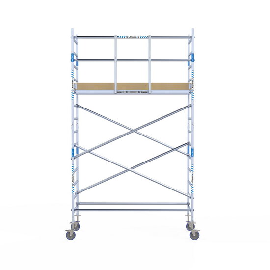 Alumexx Rolsteiger Alumexx Light 90x250 5,2m werkhoogte tegen de gevel