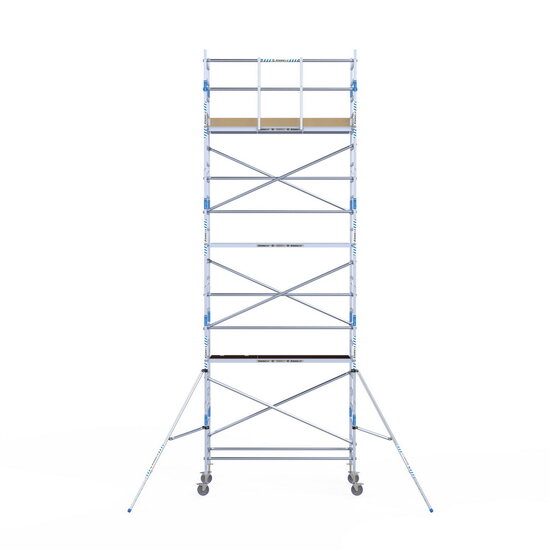 Alumexx Rolsteiger Alumexx Light 90x250 8,2m werkhoogte tegen de gevel