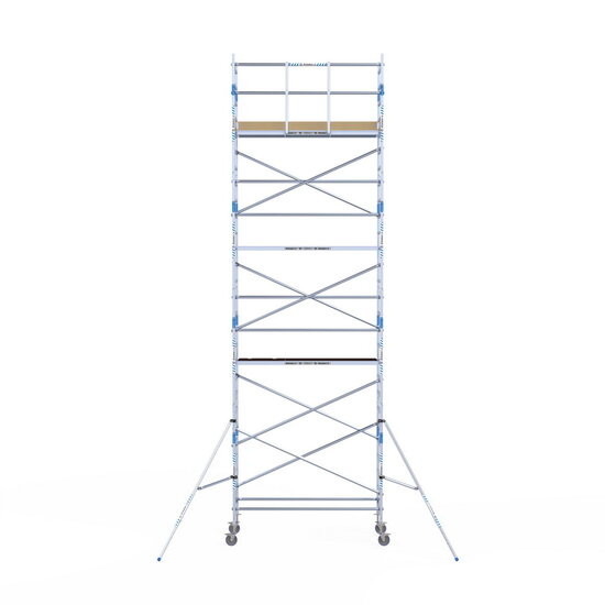 Alumexx Rolsteiger Alumexx Light 90x250 9,2m werkhoogte tegen de gevel