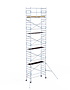 Rolsteiger Alumexx Light 90x250 10,2m werkhoogte tegen de gevel