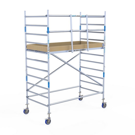 Alumexx Rolsteiger Alumexx Light 135x250 4,2m werkhoogte tegen de gevel