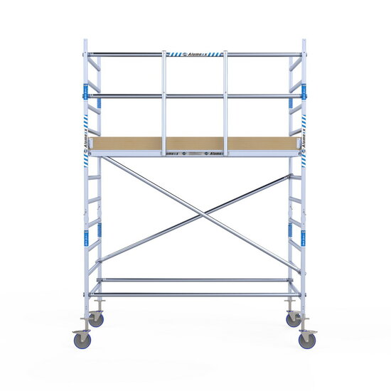 Alumexx Rolsteiger Alumexx Light 135x250 4,2m werkhoogte tegen de gevel