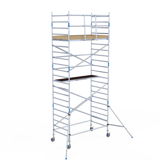 Alumexx Rolsteiger Alumexx Light 135x250 7,2m werkhoogte tegen de gevel