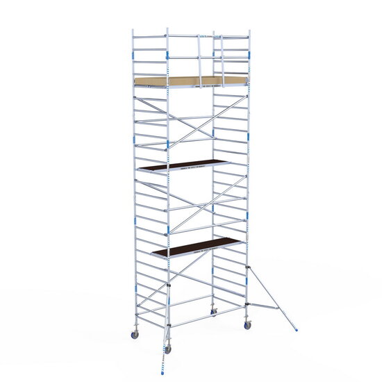Alumexx Rolsteiger Alumexx Light 135x250 8,2m werkhoogte tegen de gevel