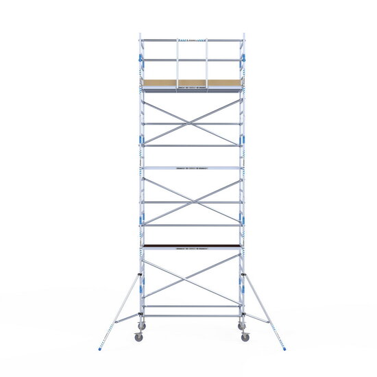 Alumexx Rolsteiger Alumexx Light 135x250 8,2m werkhoogte tegen de gevel