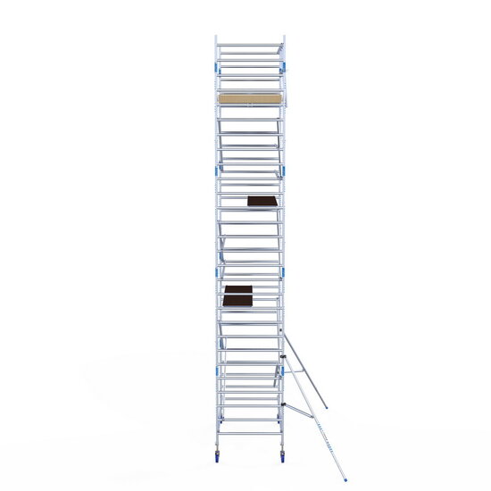 Alumexx Rolsteiger Alumexx Light 135x250 9,2m werkhoogte tegen de gevel