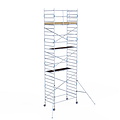 Alumexx Rolsteiger Alumexx Light 135x250 9,2m werkhoogte tegen de gevel
