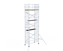 Rolsteiger Alumexx Light 135x250 9,2m werkhoogte tegen de gevel