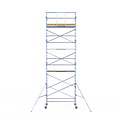 Alumexx Rolsteiger Alumexx Light 135x250 9,2m werkhoogte tegen de gevel