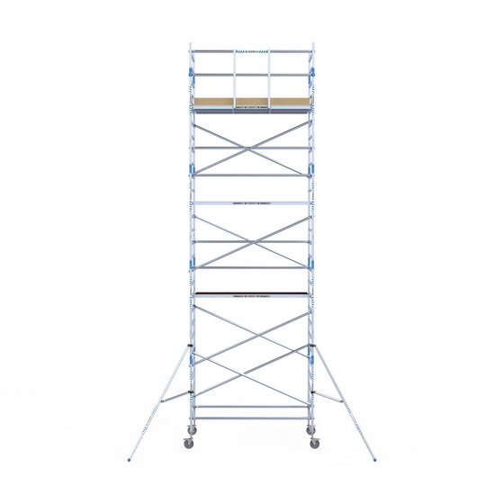 Alumexx Rolsteiger Alumexx Light 135x250 9,2m werkhoogte tegen de gevel