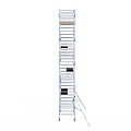 Alumexx Rolsteiger Alumexx Light 135x250 10,2m werkhoogte tegen de gevel