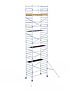 Rolsteiger Alumexx Light 135x250 10,2m werkhoogte tegen de gevel