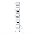 Alumexx Rolsteiger Alumexx Light 135x250 11,2m werkhoogte tegen de gevel
