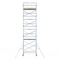 Alumexx Rolsteiger Alumexx Light 135x250 11,2m werkhoogte tegen de gevel