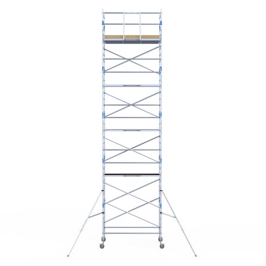 Alumexx Rolsteiger Alumexx Light 135x250 11,2m werkhoogte tegen de gevel
