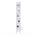 Alumexx Rolsteiger Alumexx Light 135x250 12,2m werkhoogte tegen de gevel