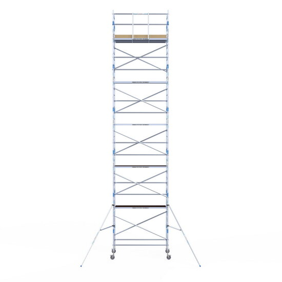 Alumexx Rolsteiger Alumexx Light 135x250 12,2m werkhoogte tegen de gevel
