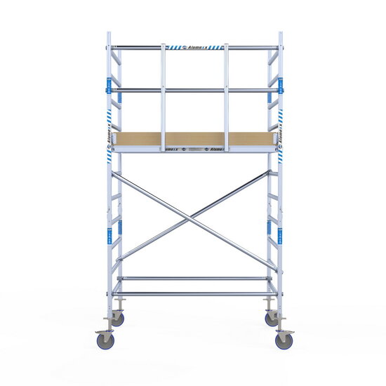 Alumexx Rolsteiger Alumexx Light 135x190 4,2m werkhoogte tegen de gevel