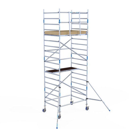 Alumexx Rolsteiger Alumexx Light 135x190 6,2m werkhoogte tegen de gevel