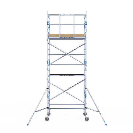 Alumexx Rolsteiger Alumexx Light 135x190 6,2m werkhoogte tegen de gevel