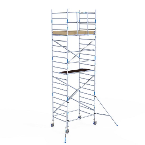 Alumexx Rolsteiger Alumexx Light 135x190 7,2m werkhoogte tegen de gevel