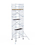 Rolsteiger Alumexx Light 135x190 8,2m werkhoogte tegen de gevel