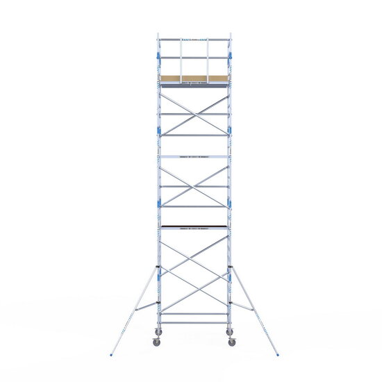 Alumexx Rolsteiger Alumexx Light 135x190 9,2m werkhoogte tegen de gevel