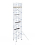 Rolsteiger Alumexx Light 135x190 11,2m werkhoogte tegen de gevel