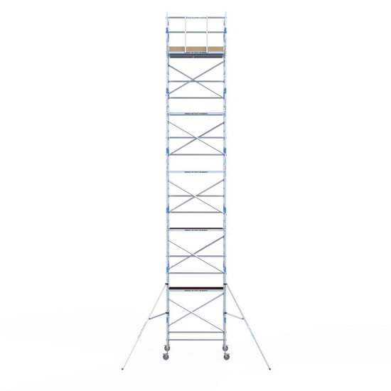Alumexx Rolsteiger Alumexx Light 135x190 12,2m werkhoogte tegen de gevel