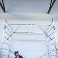 Alumexx Rolsteiger Alumexx Extra 75x190 10,2m werkhoogte tegen de gevel