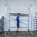 Alumexx Rolsteiger Alumexx Extra 135x190 4,2m werkhoogte tegen de gevel