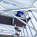 Alumexx Rolsteiger Alumexx Extra 135x190 11,2m werkhoogte tegen de gevel