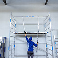 Alumexx Rolsteiger Alumexx Extra 135x190 12,2m werkhoogte tegen de gevel