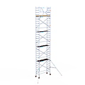 Euroscaffold Rolsteiger Euroscaffold Basic 75x190 10,2m werkhoogte tegen de gevel