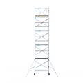 Euroscaffold Rolsteiger Euroscaffold Basic 75x190 10,2m werkhoogte tegen de gevel