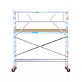 Euroscaffold Rolsteiger Euroscaffold Basic 75x305 4,2m werkhoogte tegen de gevel