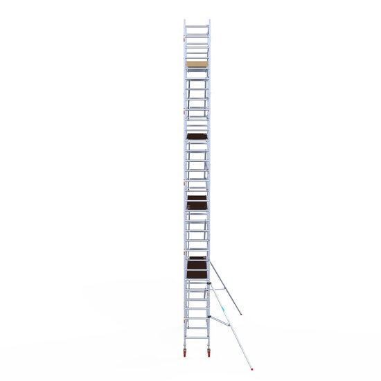 Euroscaffold Rolsteiger Euroscaffold Basic 75x305 10,2m werkhoogte tegen de gevel