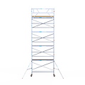 Euroscaffold Rolsteiger Euroscaffold Basic 75x305 10,2m werkhoogte tegen de gevel