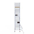 Euroscaffold Rolsteiger Euroscaffold Basic 135x190 8,2m werkhoogte tegen de gevel