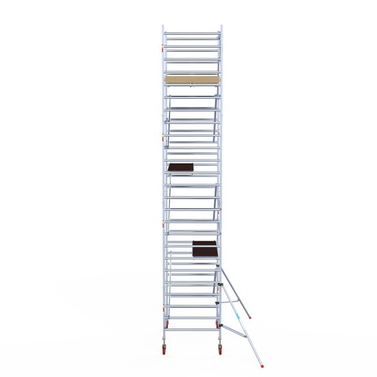 Euroscaffold Rolsteiger Euroscaffold Basic 135x190 8,2m werkhoogte tegen de gevel