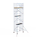 Euroscaffold Rolsteiger Euroscaffold Basic 135x190 8,2m werkhoogte tegen de gevel