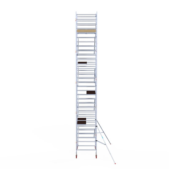 Euroscaffold Rolsteiger Euroscaffold Basic 135x190 10,2m werkhoogte tegen de gevel