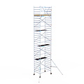 Euroscaffold Rolsteiger Euroscaffold Basic 135x190 10,2m werkhoogte tegen de gevel