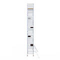 Euroscaffold Rolsteiger Euroscaffold Basic 135x190 12,2m werkhoogte tegen de gevel