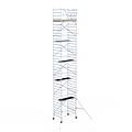 Euroscaffold Rolsteiger Euroscaffold Basic 135x190 12,2m werkhoogte tegen de gevel