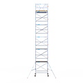 Euroscaffold Rolsteiger Euroscaffold Basic 135x190 12,2m werkhoogte tegen de gevel