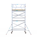 Euroscaffold Rolsteiger Euroscaffold Basic 135x250 6,2m werkhoogte tegen de gevel